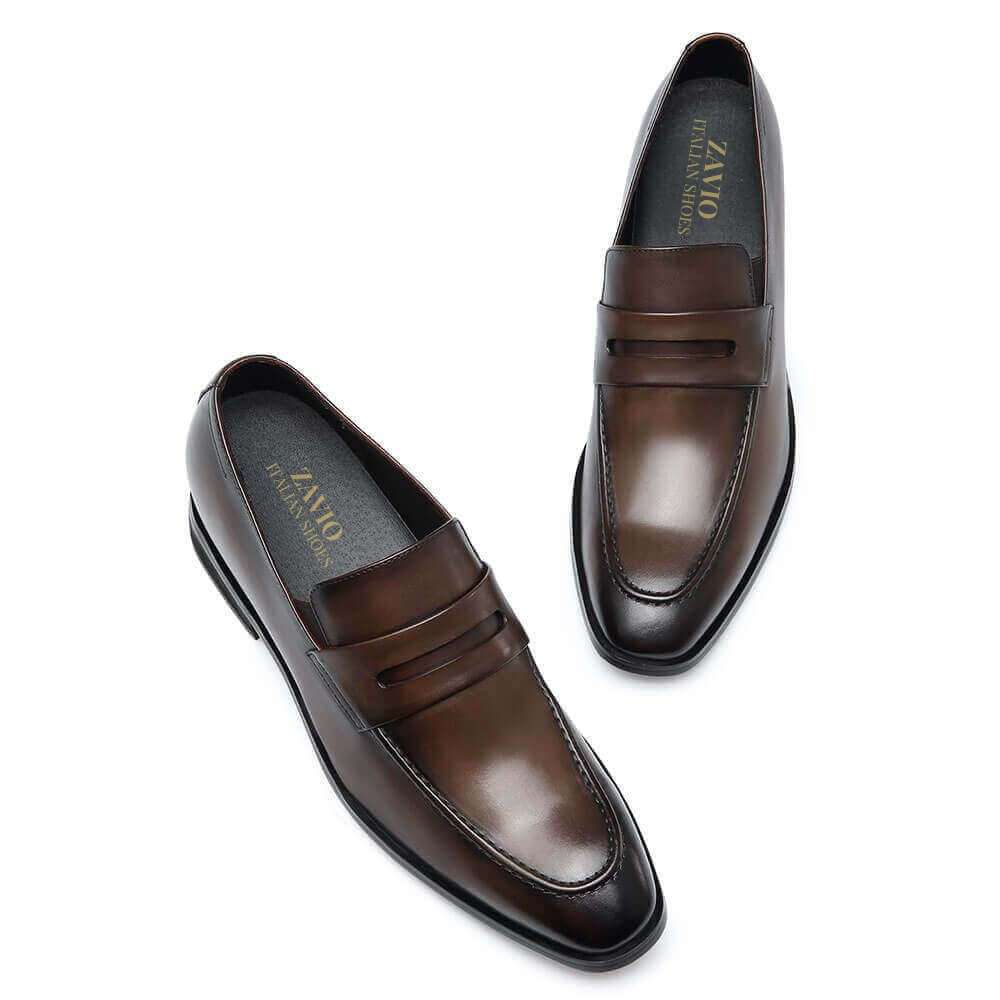 Mocassin marron luxe pour homme – Zavio 849 DH